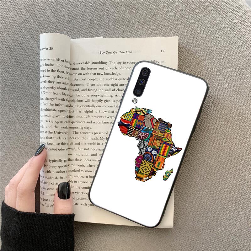 Afrika Karte Geographie Telefon Fall Für Samsung A12 A32 A71 A11 A21S A02 A52 A72 A51 A50 A70 A31 A41 M31