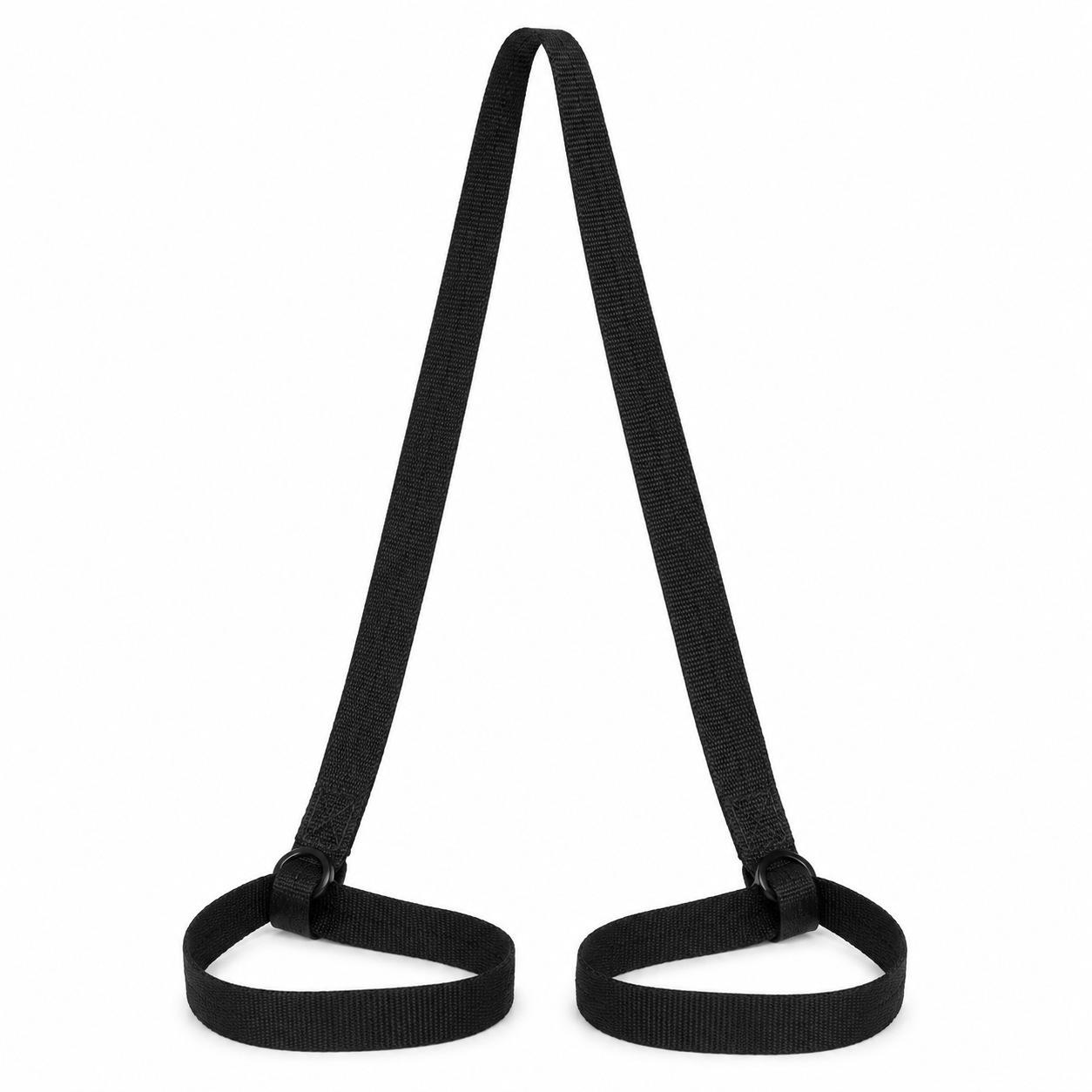 Adjustable Portable Yoga Mat Carrying Strap - Customizable Colors чёрный