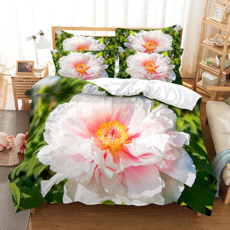 Pink Rose Duvet Cover Set Romantic Themed Valentine's Day Mother's Day Gift Bedding Set Queen King Size Polyester Quilt Cover