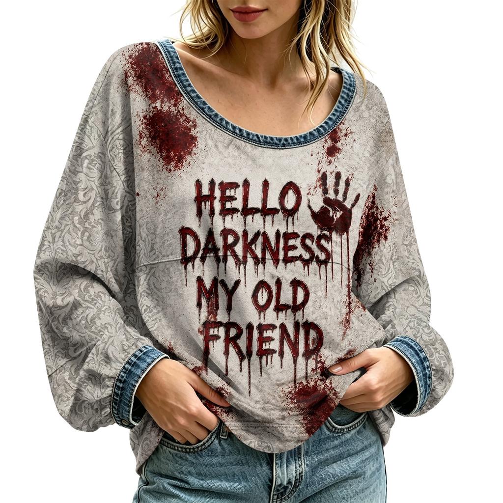 Women's Casual Long Sleeve Neck Top for Everyday Wear