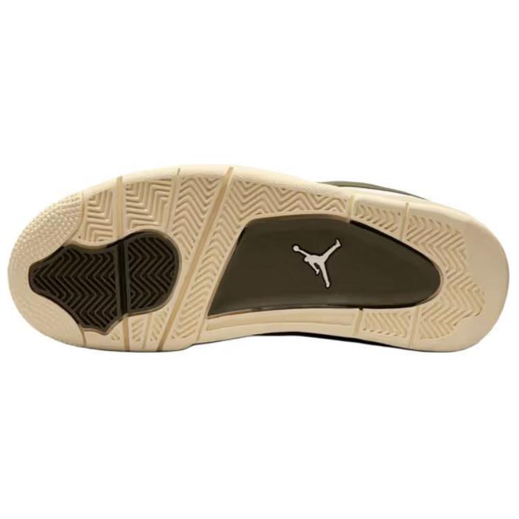Air Jordan 4 RM Medium Olive Women Sneakers Green Sail Coconut-Milk FQ7940-121