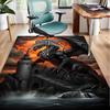Fiery Dragon Artwork Office Rug Chair Mat, Entryway Carpet, Suitable for Front Door, Bedroom, Living Room, Desk, Holiday Gift