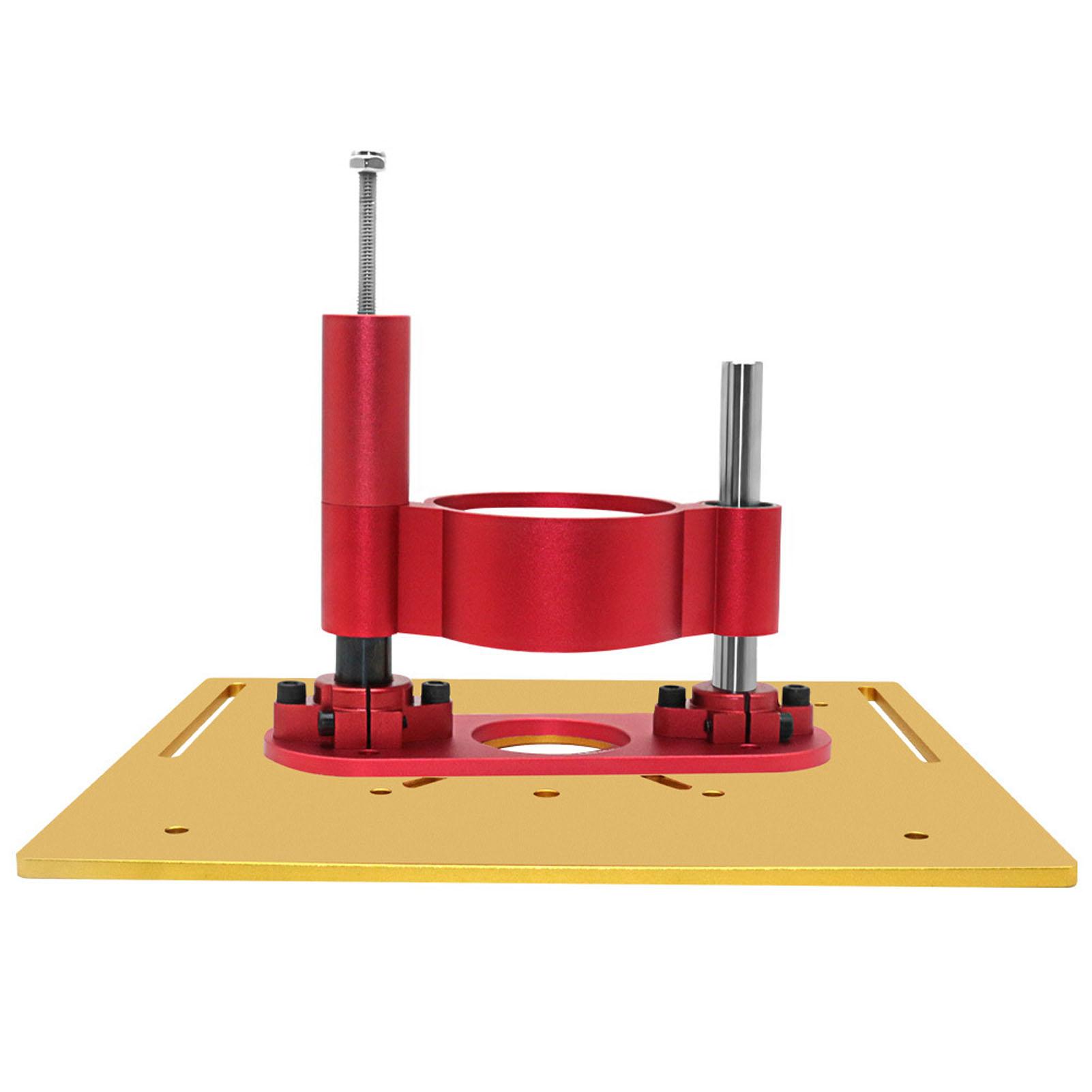

Router Lift Manual Lifting Router Lift System Kit Router Table Saw Insert Base Plate Black