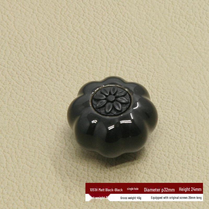 Χρωματιστές Κεραμικές Λαβές Κολοκύθας για Μοντέρνα Κινέζικα Ντουλάπια και Συρτάρια