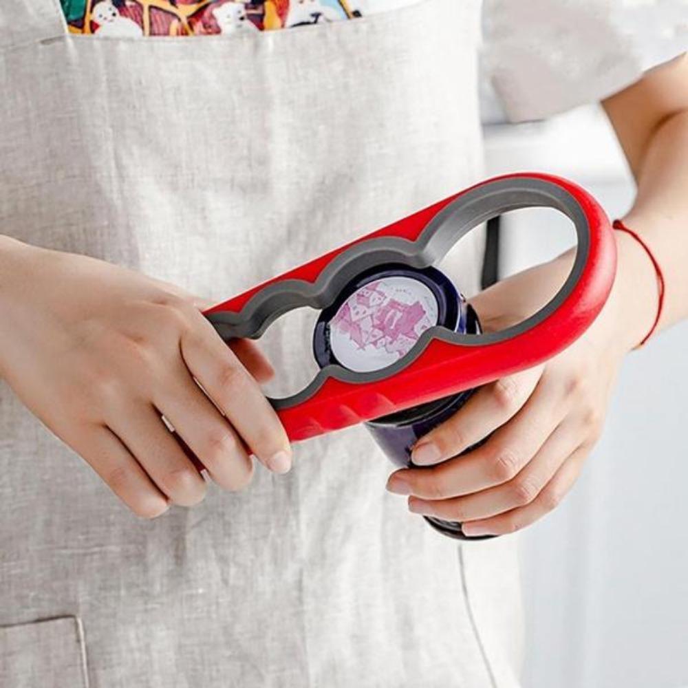 1PC Four-In-One Multi-Functional Bottle Opener Household Can Opener Labor-Saving Cap Opener Beer Cap Screwer Kitchen Cap Opener