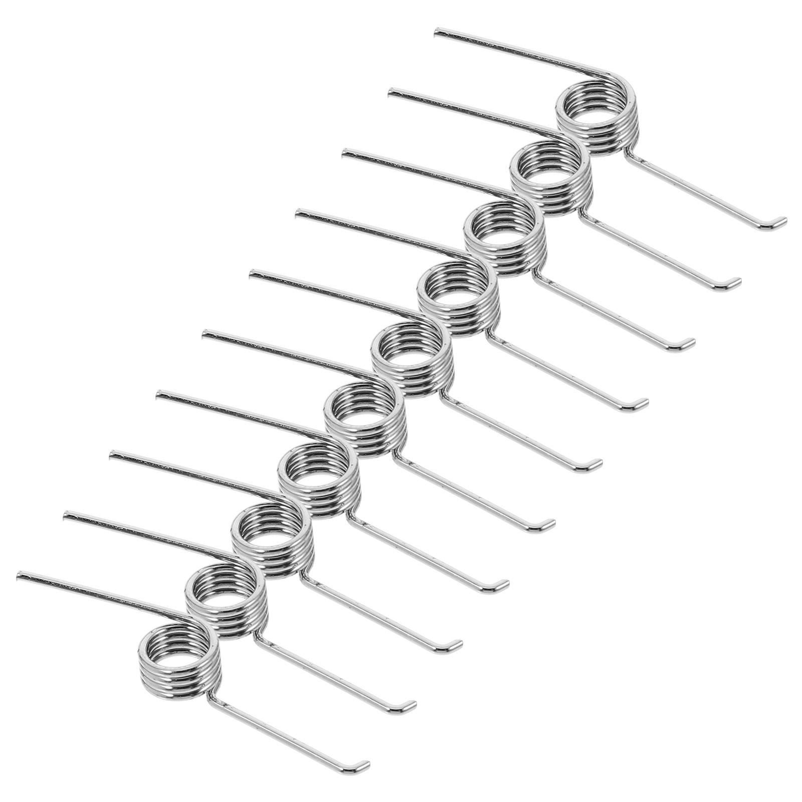 

10 Pcs Trash Can Spring Stainless Steel Repair Tools Maintenance Tools Kitchen Fixture Torsional Spring For Garbage Can Spring серебряный