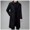 Firstview Men's Urban Casual Long Wool Blend Overcoat FV24D1115