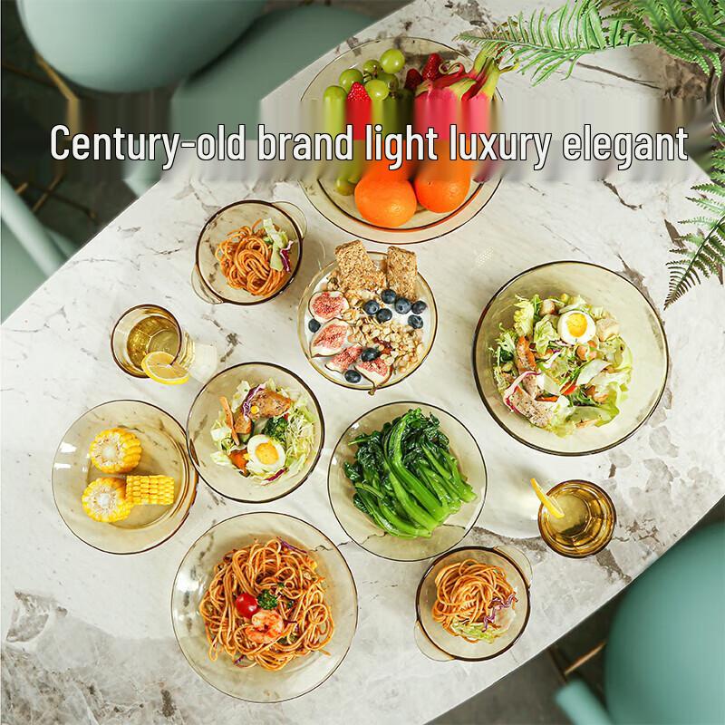 PYREX Corning Shiny 12-Piece Glass Dinnerware Set