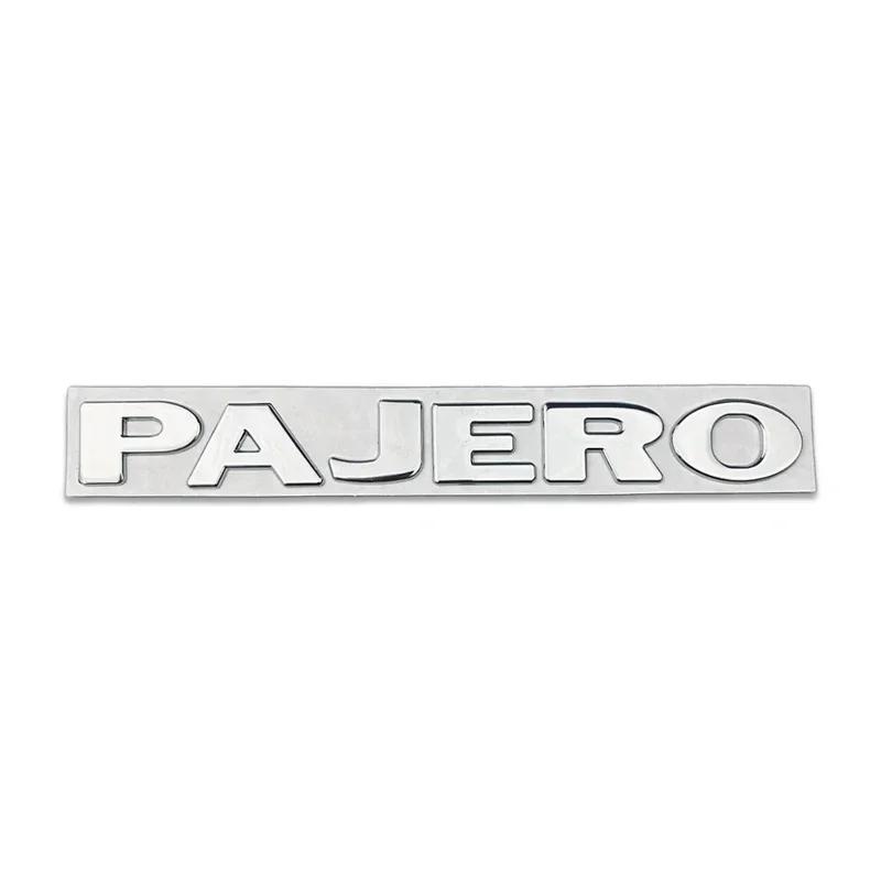 Metal Alloy Car Rear Letter Emblem Trunk Sticker for Mitsubishi PAJERO Logo Decorative Badge Auto Modification Accessories MQ9