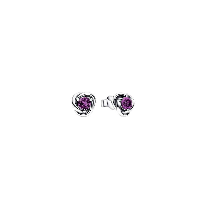 New Twelve Birthday Stone Rose Shaped Earrings Women'S Jewelry Birthday Gift Olive-Green Garnet Color