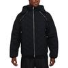 Solid Color Hooded Zip-Up Long Sleeve Jacket Men Jackets Black FZ1032-010