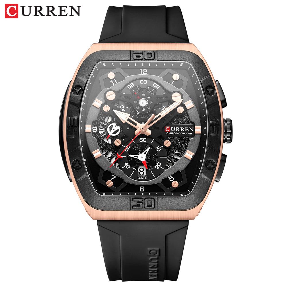 CURREN 8443 Waterproof Men s Chronograph Quartz Sports Watch with Calendar.