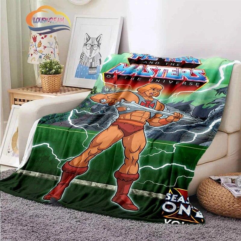 Fashion Cartoon Masters of the Universe Blanket3D Print He-Man Rectangle Blanket Flannel Blanket Wearable Blanket Sofa  Blanket