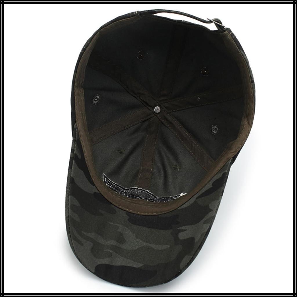 Camouflage Embroidered Outdoor CZA066 [White Fang] Cap, Design, Hat, Fashion, Men's, Women's, (Green)