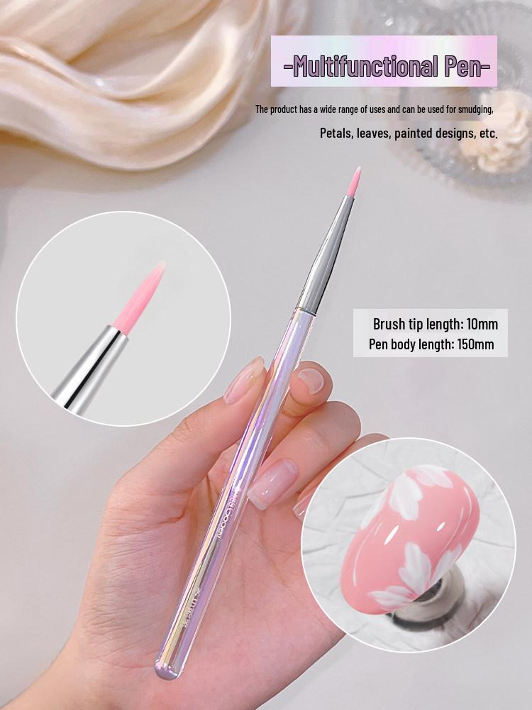 Round Head Nail Art Brush Set - Gradient, Blending, Line Pulling, UV Gel Application