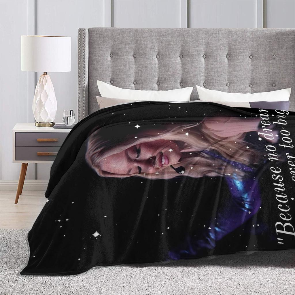 S-Freyas Skye British Singer Soft Blanket Students Plush Bedding Throws Aesthetic Couch Bed Flannel Bedspread Sofa Bed Cover