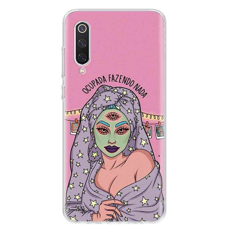 Devil Woman Sexy Girl Witch Cover Phone Case For Xiaomi Redmi Note 14 13 12 12S 11 Pro Plus 11S 10 10S 11T 11E Soft Transparent