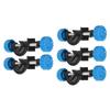 5 Pack Aluminum Alloy Lab Stand Clamp Holder 18mm Rod Diameter Right Angle Design Right Angle Clamp Holder Adjustable Mechanism