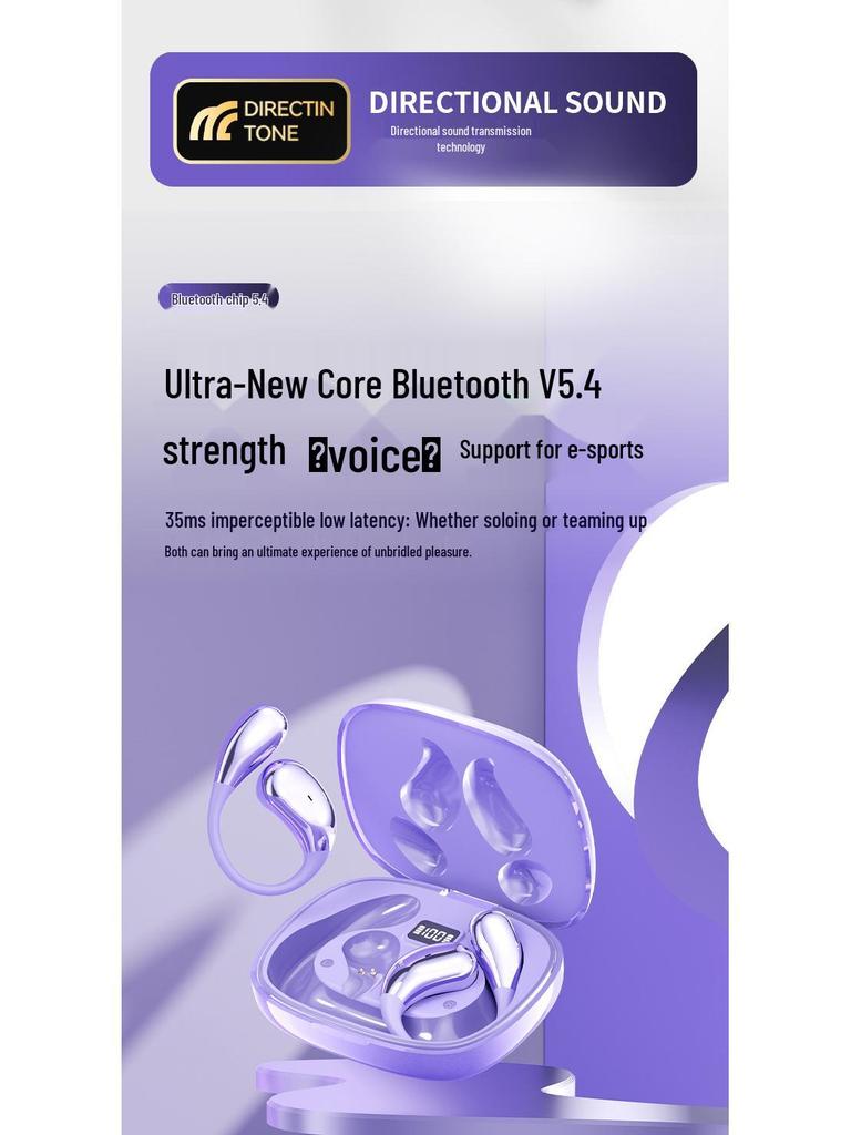 Wireless Noise-Cancelling In-Ear Sports Bluetooth Headphones with High Sound Quality and Long Battery Life