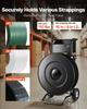 Banding Strapping Cart, Fit for PET / PP / Steel Strapping Coils with 20.3/40.6 Cm Core Size, Heavy Duty Strapping Dispenser Equipped with Upgrade