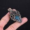 Labradorite Pendant, Handmade Gemstone , 999 Copper Wire Wrapped Pendant Antique Jewelry, For Gift Silver Jewelry