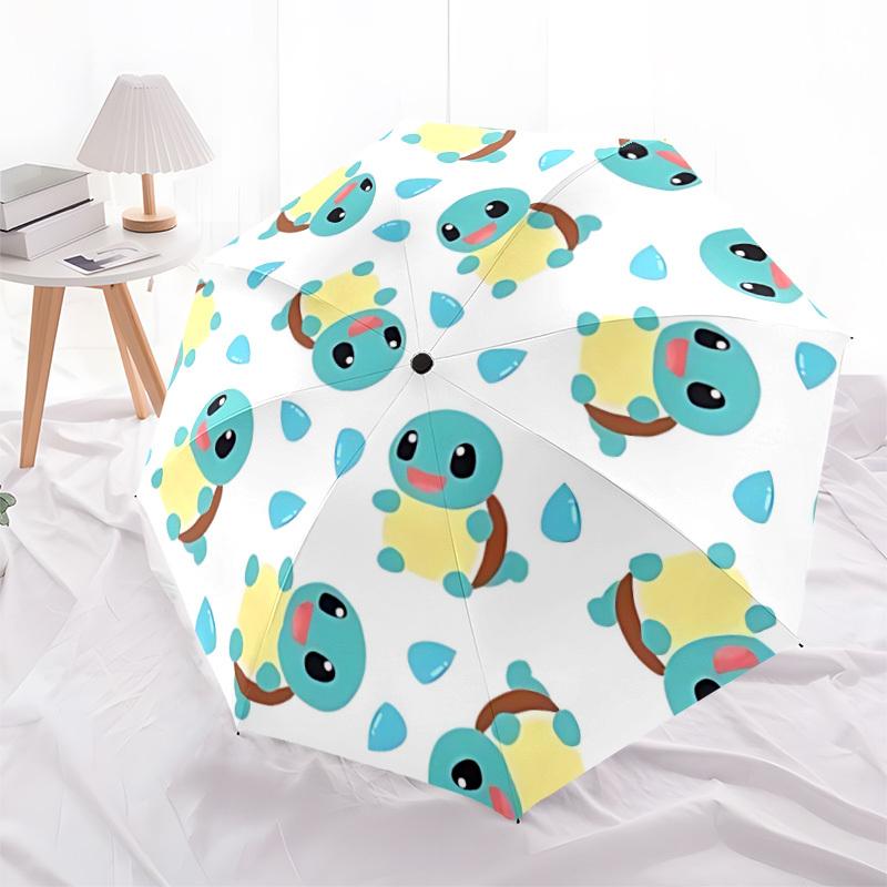 1pc Squirtle Automatic Umbrella 8-Bone Design Compact Gear for Outdoor Travel, Perfect Gift for Friends or Family yy250829177