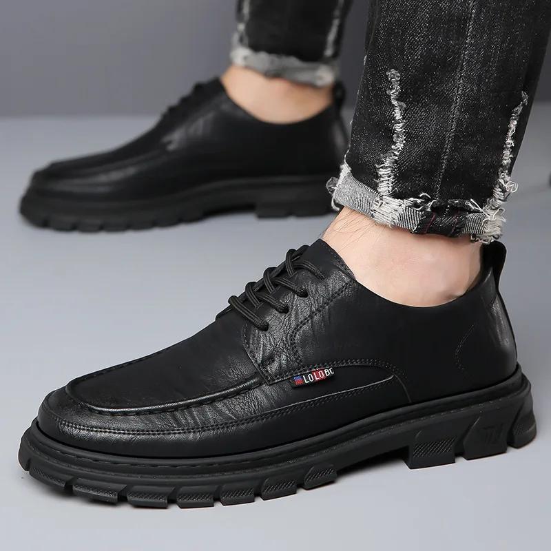 Fashion Leather Casual Men Genuine Shoes Luxury Brand Soft Men's Loafers  Breathable Moccasins Mens Walking Driving Shoes Zapatos Hombre