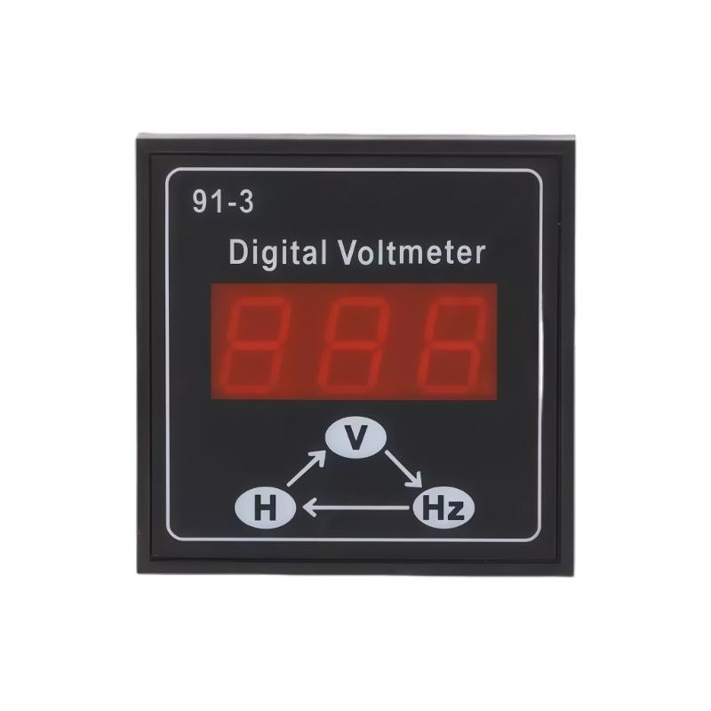 

High Precisions Voltage Gauge For Generators Single Phase 3 Phase Voltage Meter With Clear LED Screen 1
