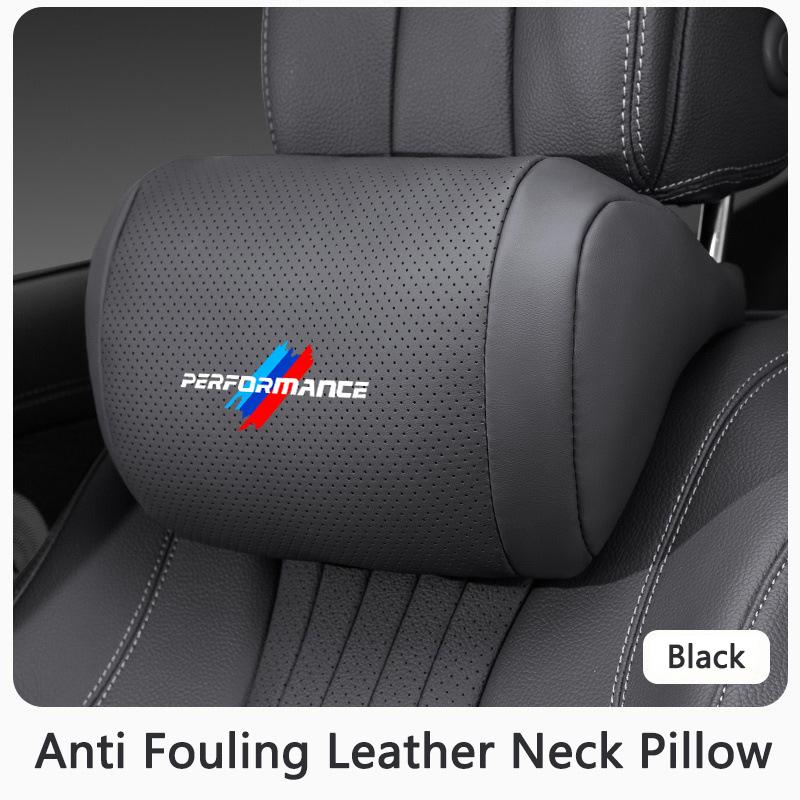 BJYM4 Memory Cotton Car Seat Headrest Neck Pillow Interior Accessories For BMW Performance M E46 E60 E90 E39 E36 E28 X3 X5 X1 X4 X6 X7