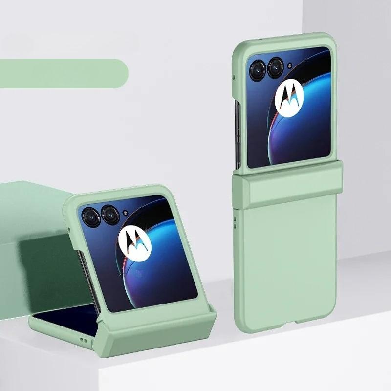 Harte Hülle mit Hautgefühl für Motorola Razr 60 Pro 50 40 Ultra Razr + 2024 2025 Vollschutz Scharnier Bonbonfarbe Mattes Rückcover
