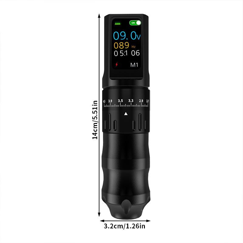Yilong Wireless Adjustable Stroke Tattoo Pen with Color Screen