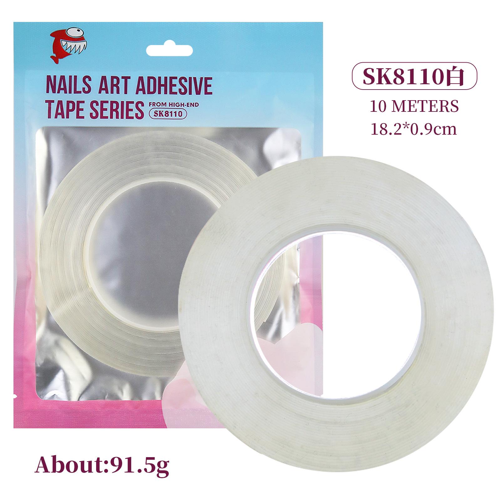 

5/10Sheet Nail Double-Side Adhesive Tape for Nails Tips Holder Traceless Transparent Manicure Strip False Nails Display Stand To