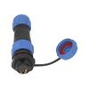 SP13 2 Pin Aviation Connector IP68 Waterproof Butt Joint Plug Socket Electrical Cable Wire Connector