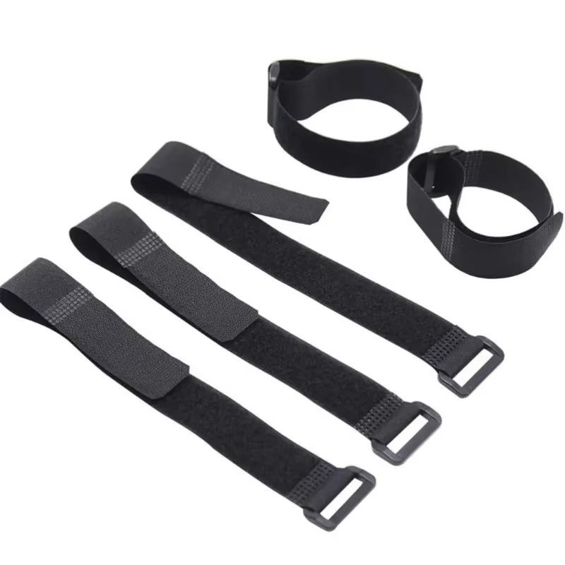 10Pcs Reusable Hook And Loop Nylon Adjustable Wire Fastener Wrapping Cinch Straps Securing Cable Cord Management
