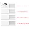 Clay Rolling Tool for Jewelry 4Pcs 3D Print Gel Ball Maker Tools, Nail Art Bead Roller Flowers, Strip Mold 2/3/4/5 Mm Sphere Shaper Round