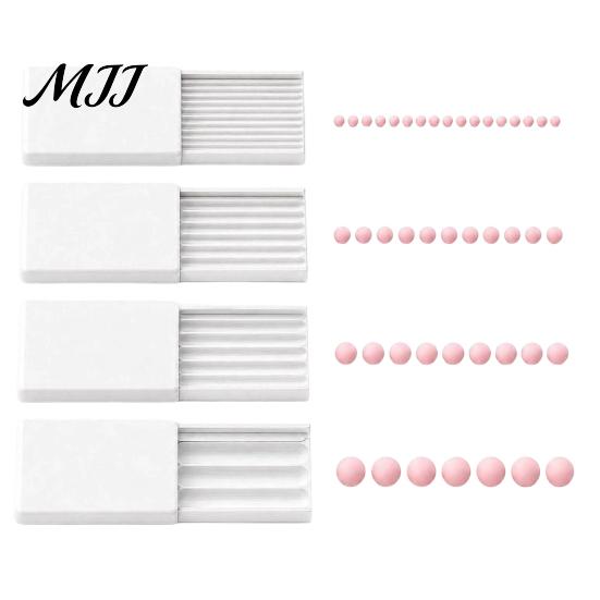 Clay Rolling Tool for Jewelry 4Pcs 3D Print Gel Ball Maker Tools, Nail Art Bead Roller Flowers, Strip Mold 2/3/4/5 Mm Sphere Shaper Round