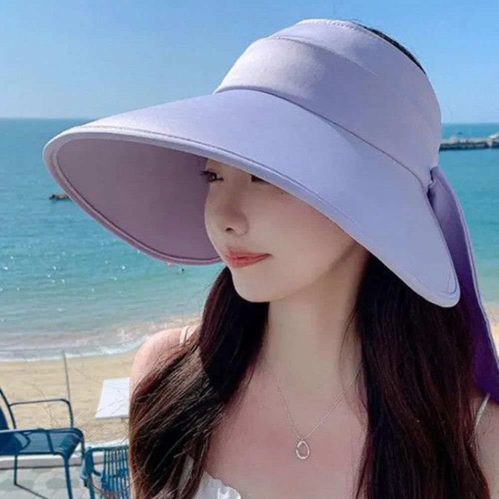 Anti-UV Empty Top Sun Hat Sunshade Wide Brim Sun Hat Spring Women Fishmen Hat  Unisex