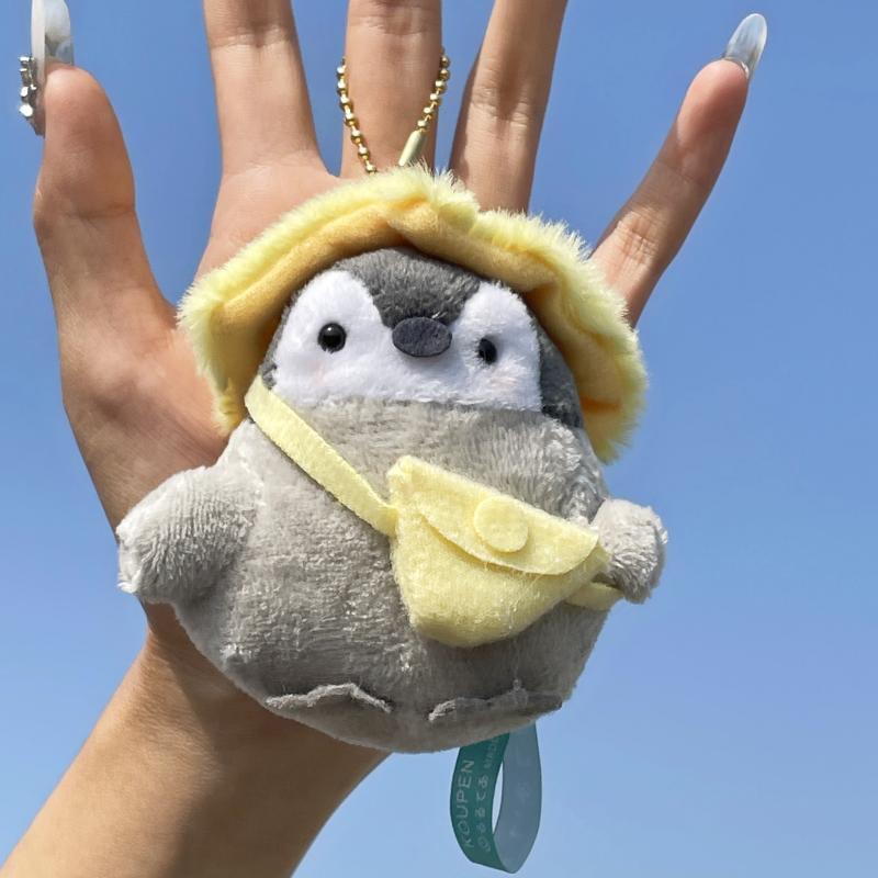 Cute Drag Penguin Plush Animal Bag Keychain Pendant Coin Wallet Car Key Plush Pendant