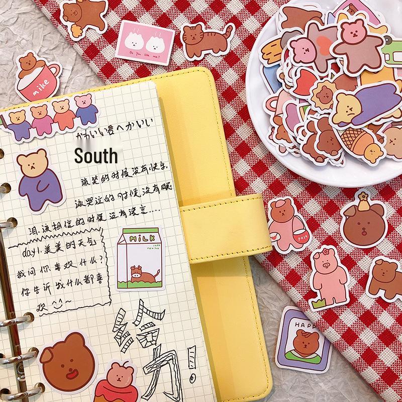 100 Rilakkuma Cartoon Animal Planner Stickers: Cute Japanese-Style Decoration
