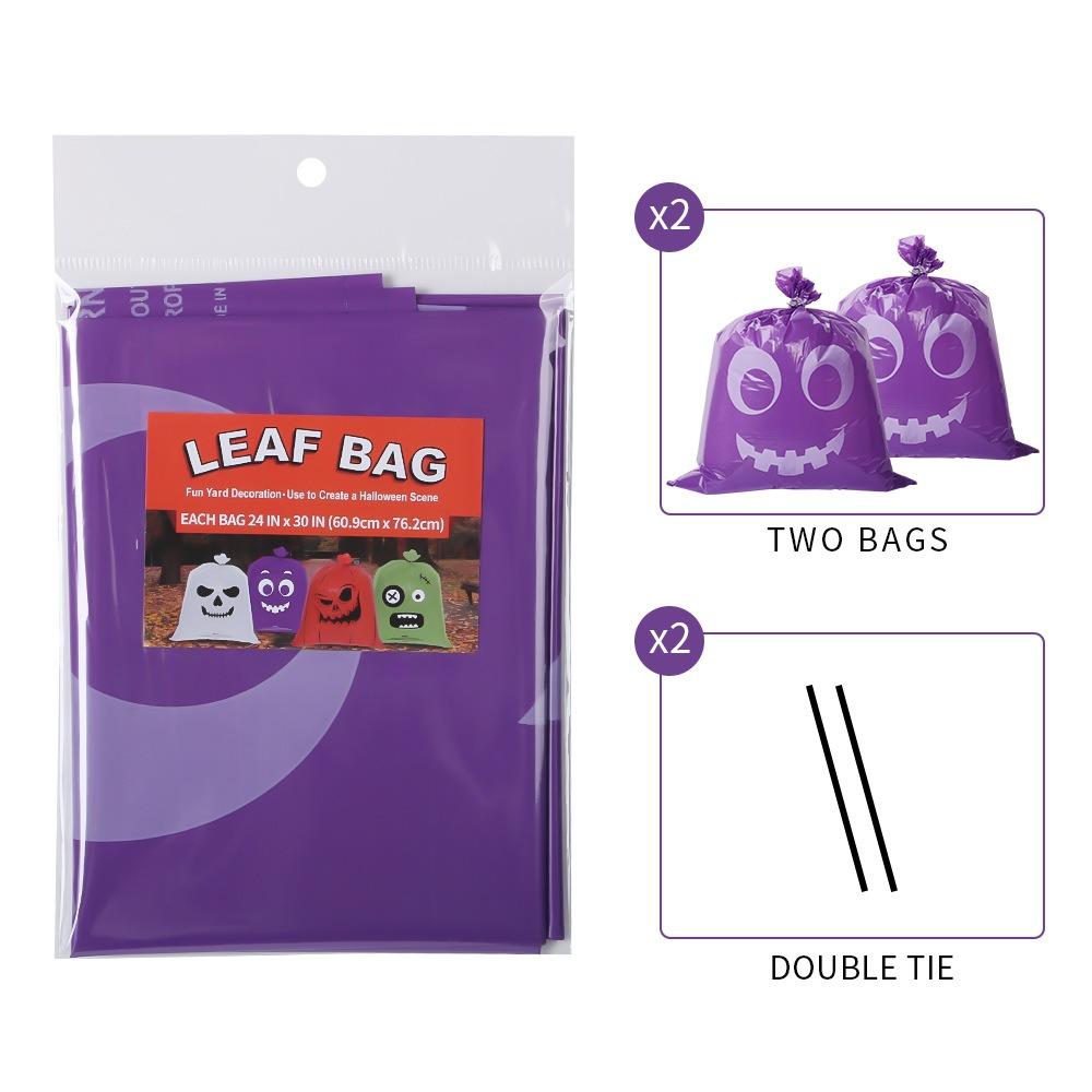 24x30inch Funny Halloween Tree Leaves Bag Ghost Festival Party Trick or Treat Happy Halloween Day 2025 Outdoor Tree Hanging Dec