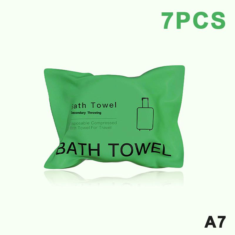 70x140cm Large Disposable Towel 7 or 14pcs Compressed Dry Bath Towels Soft and Portable for Travel Hotel Gym Beach Use