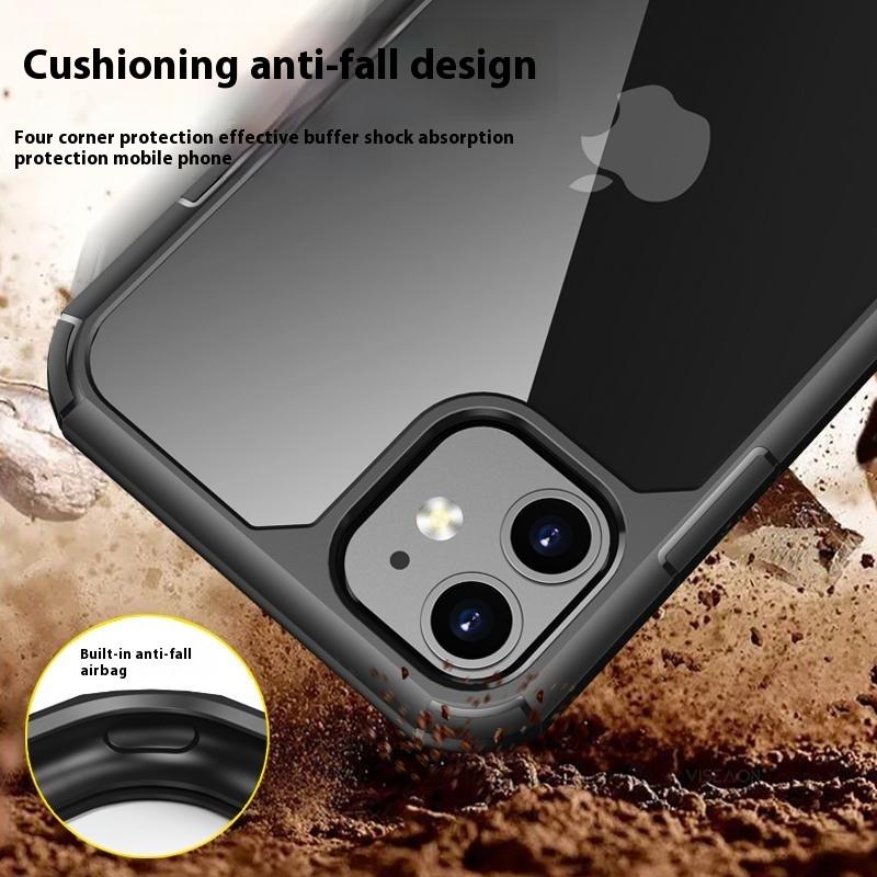 

For iPhone 11 Case Anti-Scratch TPU+PC Clear Back Shell Green