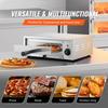 Electric Pizza Oven 12-inch 1500W 122-662℉ Temp Range Removable Crumb Tray