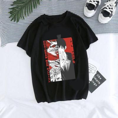 New Anime Chainsaw Man Hayakawa Aki Tshirt Y2k Hip Hop Crewneck T Shirt Men Women Funny Cartoon T-shirt Graphic Tees Tops Male