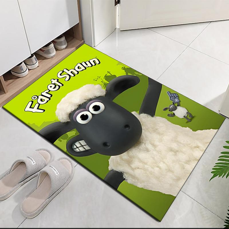 Shaun the Sheep Printed Carpetrugfor Office Chair Living Room Bedroom Kitchen Room Decor Gifts
