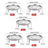 5Pcs Thickened Stainless Steel Steaming Rack Stackable Food Steaming Tray  Egg Steaming