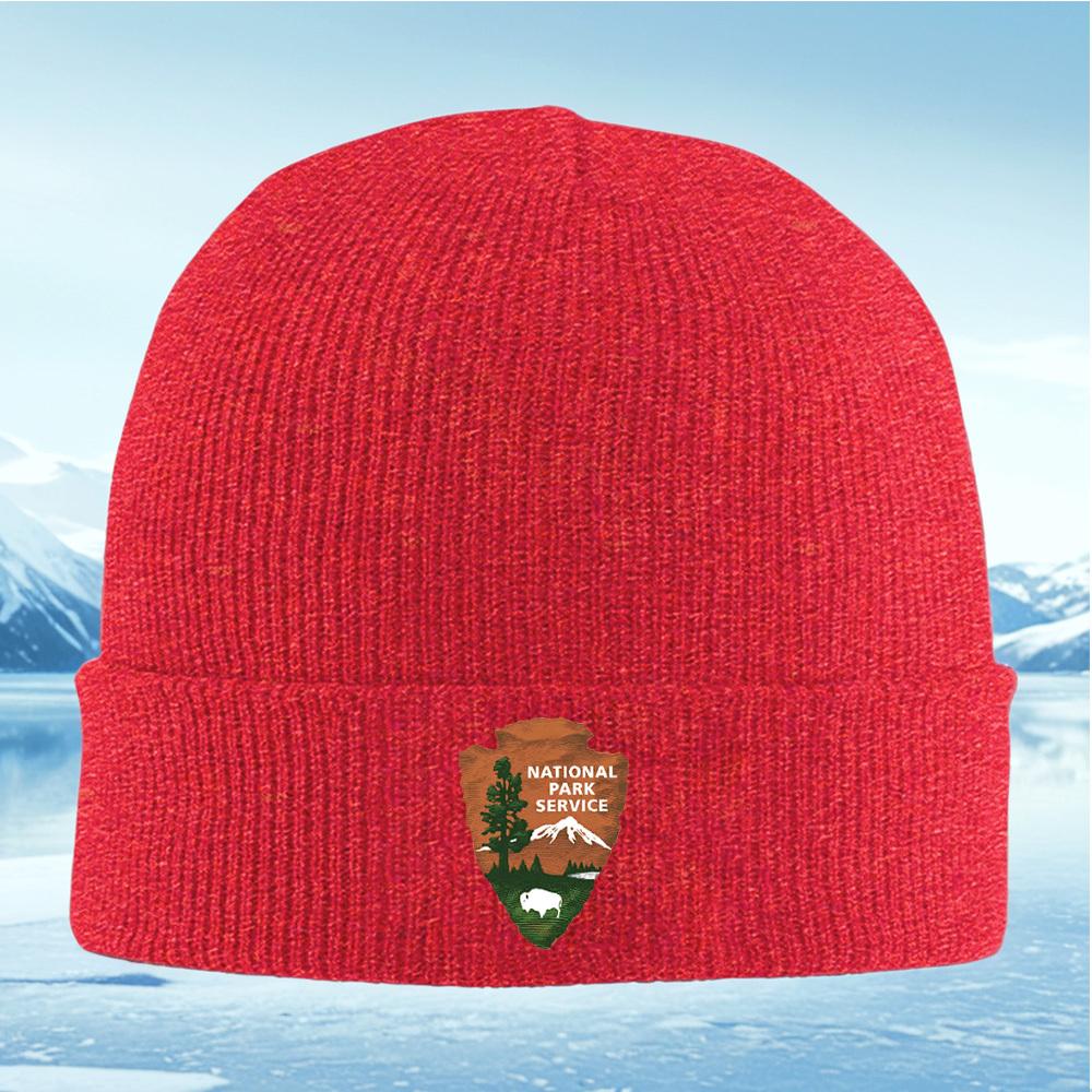 Arrowhead Nature Logo Tree Mountain Scene Men Women Unisex Knitted Hat Beanie Pullover Cap Winter Thermal Warm Christmas Outdoor