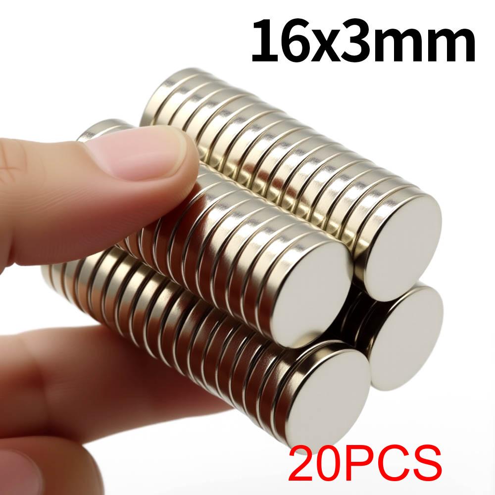 16x3mm Super Strong Neodymium Magnet N35 NdfeB Permanent Magnetic imanes Round Powerful Magnets Refrigerator Magnet