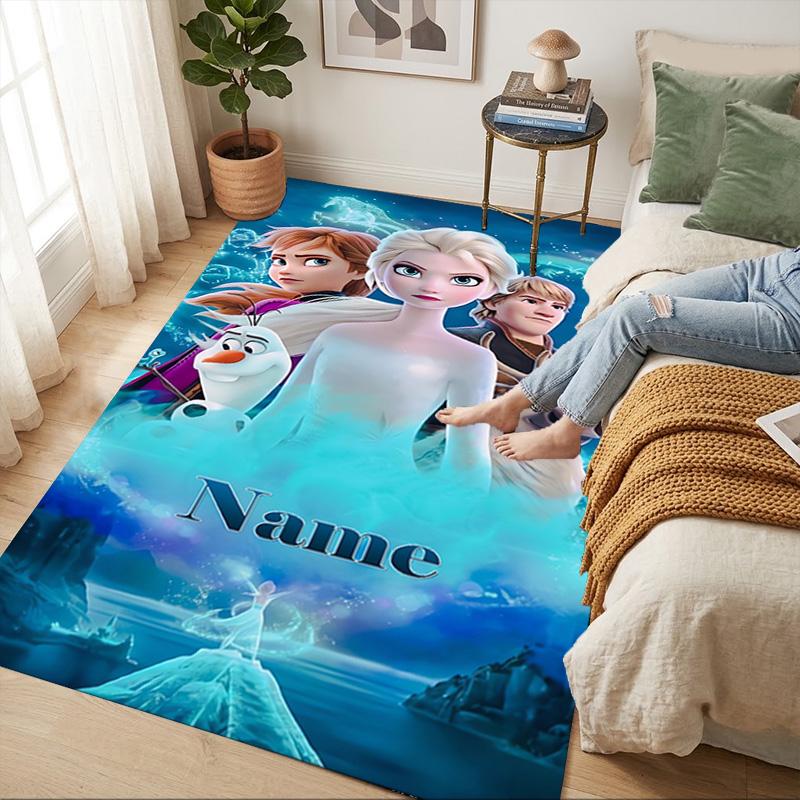Personalized Name Princess Dreams Living Room Non-Slip Area Rug Soft Carpet for Bedroom Kids Playroom Sofa,Office Home Decor Doormat