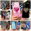 For Xiaomi Redmi Note 10 5G Case Note 10T Luxury Love Heart Painted Cover Soft Silicone Case For Redmi Note 10T Note10 5G Fundas